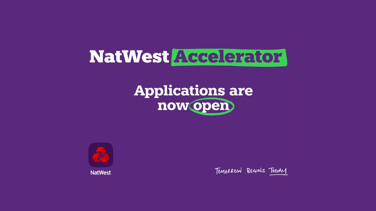 Natwest Accelerator – Open for applications